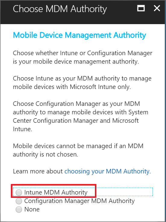 Set The MDM Authority For Intune – UEM Authority